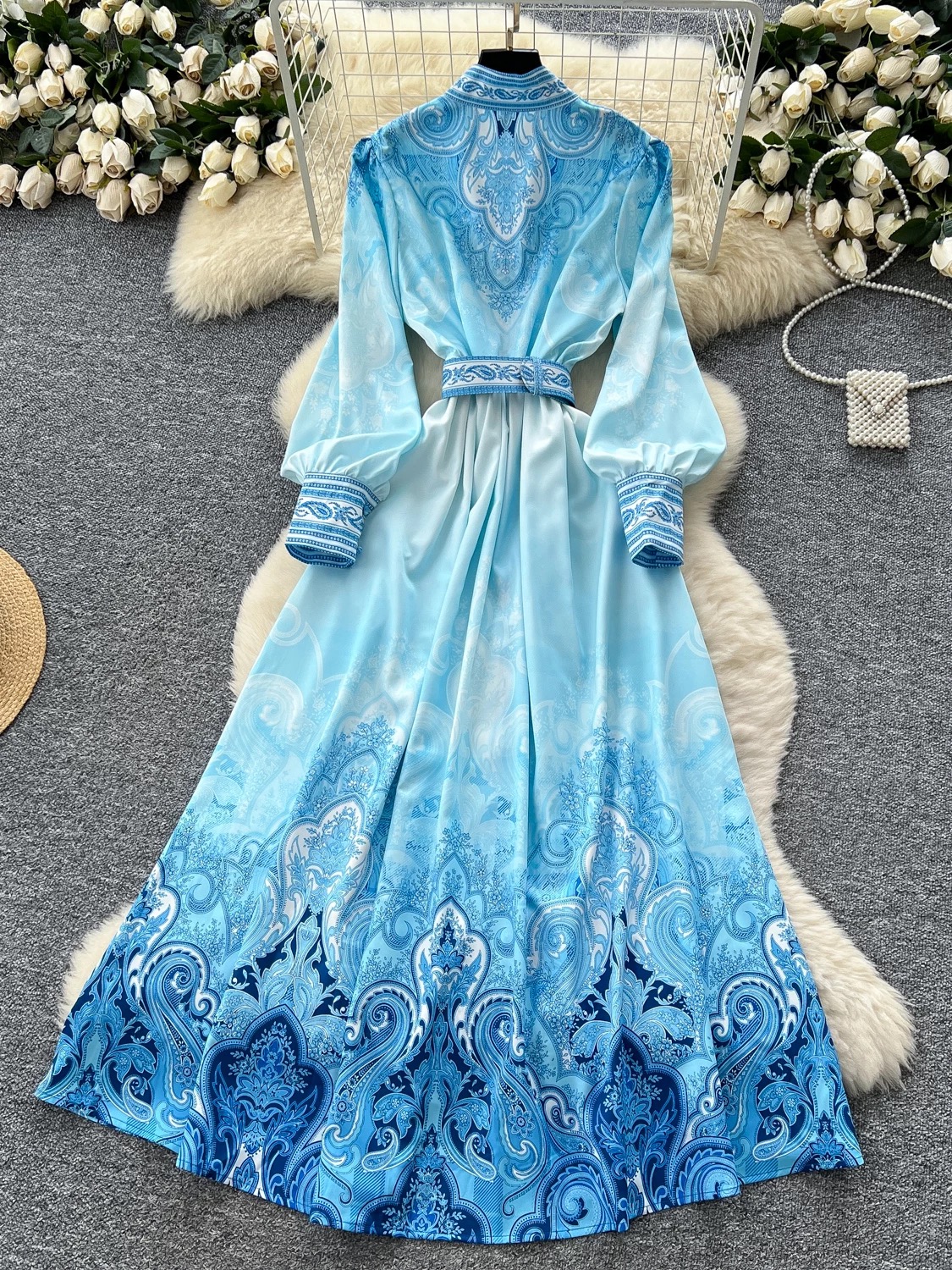 Space girl print dress ED156 images